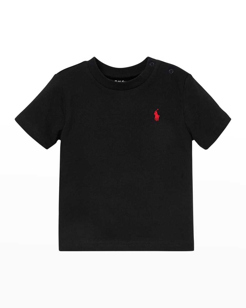 Boy's Cotton Jersey Crewneck Tee, Size 3-
